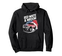 Rouge Blanc Et Vroum 4 Juillet Camion Bros Sweat à Capuche