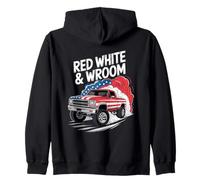 Rouge Blanc Et Vroum 4 Juillet Camion Bros Sweat à Capuche