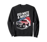 Rouge Blanc Et Vroum 4 Juillet Camion Bros Sweatshirt