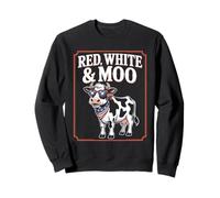 Rouge, Blanc & Meuh 4 Juillet Vache Sweatshirt