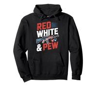 Rouge Blanc & Pew 4 Juillet Droits Armes Sweat à Capuche