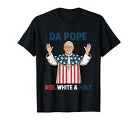 Rouge Blanc Saint Pape D'Amérique Chicago Pope Leo XIV T-Shirt