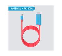 (Rouge Bleu-4K60Hz) Hagibis Switch Dock compatible Nintendo Switch/OLED Câble USB C vers HDMI
