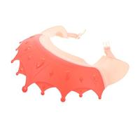 Rouge Bonnet Plastique de Ajustable Bain Tpe, Garçon, et Filles | Bébés et Tout-petits, Sangle Arrière Réglable, Forme Adorable, Nettoyage Facile, Confort Solide