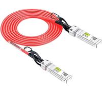 [Rouge] Câble SFP+ DAC coloré 10G - Câble Twinax SFP pour Cisco SFP-H10GB-CU3M, Ubiquiti UniFi, D-Link, Supermicro, Netgear, Mikrotik, Fortinet, 3 mètres