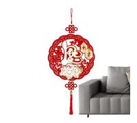 Rouge Chanceux Noeud Chinois - Décoration De Nouvel An , Pendentif De Festival Suspendu Avec Motif De | 2024 Ornement De Mur De Printemps Pour Tet Vietnamien, Décoration