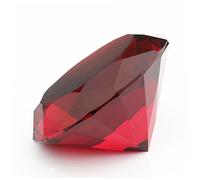 Rouge Cristal de Verre en Forme de Diamant Décoration, Big Rubis 60 mm Bijou Presse-papiers