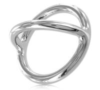 Rouge Cuir - Cockring acier 6mm Dome Splitter - Diamètre 55 mm