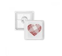 Rouge de Saint-Valentin Cœur Line PBT Keycaps pour Clavier mécanique Blanc OEM sans Marquage d'impression R1 Multicolore