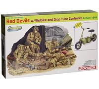 Rouge Devils W/ Welbike Et Drop Tube Container, Arnhem 1944 Figures 1:3 5 Model