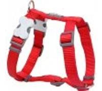Rouge Dingo - Petral Dog, harnais de chien uni, rouge, cou : 30-48cm, corps : 37-55cm
