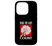 Rouge Don't Count The Days Red Graphic Coque pour iPhone 14 Pro