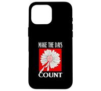 Rouge Don't Count The Days Red Graphic Coque pour iPhone 16 Pro Max