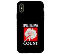 Rouge Don't Count The Days Red Graphic Coque pour iPhone X/XS