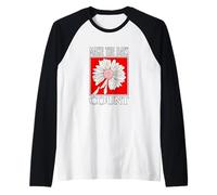Rouge Don't Count The Days Red Graphic Manche Raglan