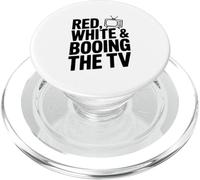 Rouge et Blanc et Booing The TV Patriot Spirit PopSockets PopGrip pour MagSafe