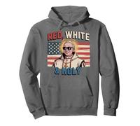 Rouge et Blanc et Saint Pape américain 2025 Nouveau Pape catholique Sweat à Capuche