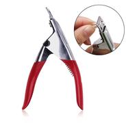Rouge - Faux Ongles En Gel Acrylique Uv, Coupe-Pointe, Pour Pédicure, Outils De Manucure Artificiels, Ciseaux À Ongles