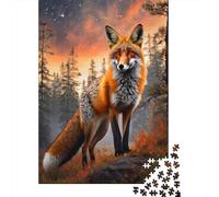 Rouge Fox Puzzle 1000 Pièces Adultes Enfants Animaux Puzzles 1000 Pièce Jeux D'adresse Décor À La Maison 1000pcs (75x50cm)