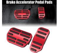 Rouge Frein Accélérateur Pied Pédale Couvre Trousse Antidérapant pour Voiture