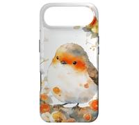 Rouge-Gorge européen Floral Orange forêt Coque pour iPhone Air