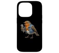 Rouge-Gorge Microphone Biologiste Ornithologue Nature Oiseau Coque pour iPhone 14 Pro