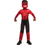 Rouge Hulk Déguisement + Masque Garçons Filles Super Héros Marvel Costume
