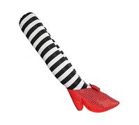 (Rouge) Jambes de sorcière maléfique squelette Jambes de sorcière d'Halloween Décoration d'Halloween