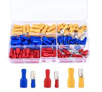 (Rouge, Jaune, Bleu, 150 Pièces)-Ensemble de Connecteurs de Câble à Sertir, Assortiment Cosses de Electriques, Cosses à Sertir Isolées, Raccord Rapide Electrique Outils de Connecteur