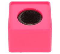 Rouge Logo de Microphone Stable Cube en Plastique, pour Garçon Fille | Accessoire Léger à Porter, pour Micros à Main et Clubs Scolaires, Usage Médias Jeunes