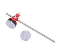 Rouge Marteau de Pédale de Grosse Caisse en Métal et Feutre Double Face | Accessoire pour Batteur de Batterie, Adapté aux Kits de Batterie et Pratiques en École de Musique