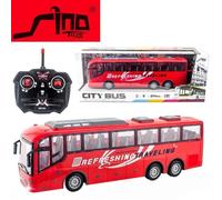 Rouge - Modèle de bus télécommandé avec lumière réaliste pour enfants, 1-30G, City Express, Haute vitesse, 4