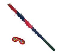 rouge noir bâton et masque pour briser la pinata