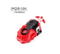 (Rouge-Noir) Toupie Burst DB B-184 Lanceur de baie droit et gauche personnalisé LR Long Dual String Beylauncher