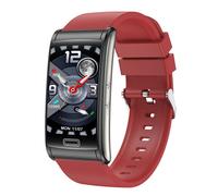 (rouge) Nouvelle montre d'exercice intelligente ECG + PPG pression de glycémie bracelet de fréquence