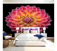 Rouge Papier Peint Panoramique Fleur de mandragore Papier Peint Intissé Tapisserie Poster Mural Salon Chambre Adulte Chambre d'enfants Restaurant Décor 250x175 cm