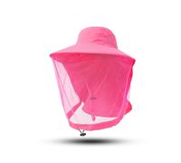 (Rouge pastèque-55-60CM) Casquette d'été unisexe anti-insectes pour femmes et hommes, Protection du