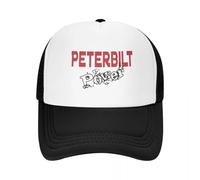 Rouge Peterbilt Power Artistique Lettrage Casual Mesh Casquette de Baseball pour Les Femmes Hommes Preppy Trucker Hat Chapeaux Hip-hop Dat