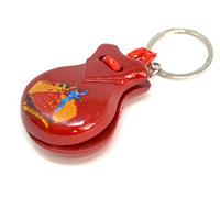 rouge Porte-clés mini châtaignettes. petit porte-clés d'instrument de musique. danse flamenco. petite. Espagnol de l'Espagne