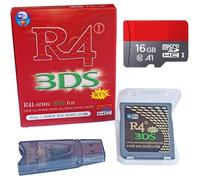 Rouge R4i 3DS RTS + 16GB carte mémoire Red R4 3DS SDHC Linker précharge les fichiers du noyau Pour 3DS 2DS DSi NDSL
