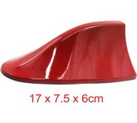 Rouge Requin Fin auto-adhésif décoratif en forme antenne factice pour voiture Sedan Auto