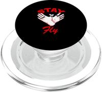 Rouge Stay Fly Red Graphic PopSockets PopGrip pour MagSafe