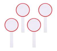 Rouge Tableau Blanc en Mousse Effaçable à Sec 4 Pièces | Panneau Simple Face, Usage Main Levée, Solide et Sûr, Lot Pratique pour Jury, Élèves et Tableaux