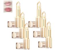 Rouges à lèvres changeants de couleur, rouges à lèvres correcteurs de pH avec feuille d'or, huile hydratante et nourrissante pour femmes, formule changeante de couleur sans transfert (6pcs)