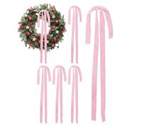 Rouges De Noël,Grand Noeud pour Cime De Sapin De Noël | Lot de 6 Décorations Festives pour Fêtes Mariage Anniversaire Voiture Maison