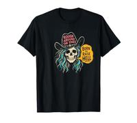 Rough Around The Edges Crâne de Cowgirl Western Rebel T-Shirt