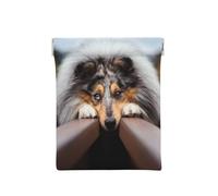Rough Collie Bokeh Railway Chiens Animaux de Compagnie Rough, Sac de Rangement pour Femmes, Portefeuille supérieur à Presser, Petit Porte-Monnaie, Pochette de Changement