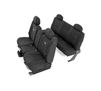 Rough Country Ensemble de Housses de siège en néoprène Noir pour Silverado 1500 1999-2006 Silverado 1500 résistant à l'eau Avant/arrière 91019, 1ère/2ème rangée