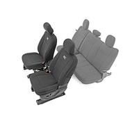 Rough Country Housses de siège Avant en néoprène (compatibles) 2015-2020 F150 | 1ère rangée | résistantes à l'eau | Noir | 91016