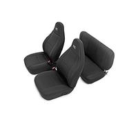 Rough Country Housses de siège en néoprène | (compatibles) 2003-2006 Jeep Wrangler TJ | 1ère/2ème rangée | Résistant à l'eau | | 91001